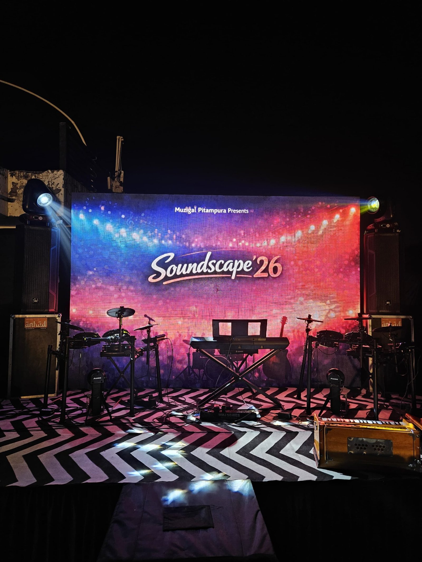 Soundscope Annual Concert Light and Sound Setup by Anhad light and sound